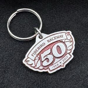 Firebird Raceway 50th Anniversary 2017 Metal Keychain Boise Idaho
